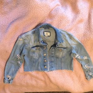 Forever 21 distressed jean jacket.